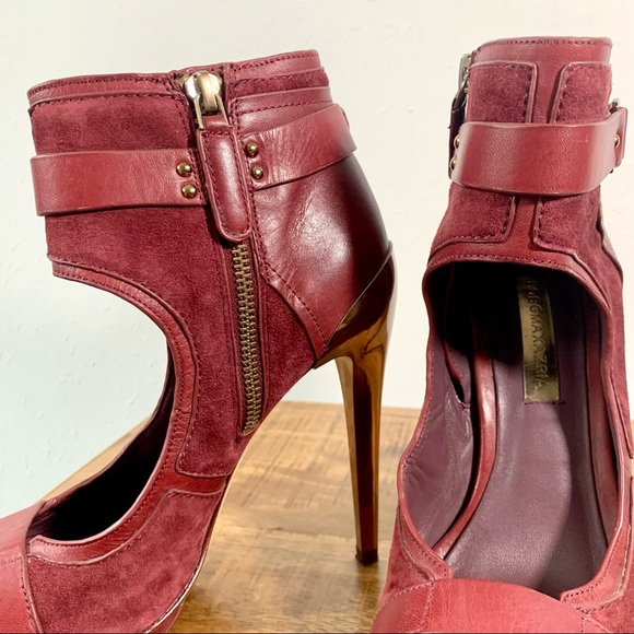 BCBGMAXAZRIA Burgundy High Heels - Picture 9 of 13